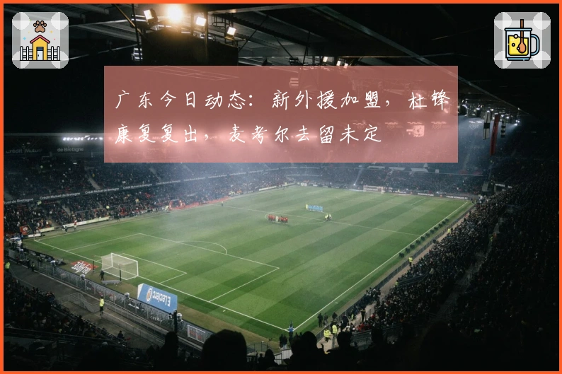 广东今日动态：新外援加盟，杜锋康复复出，麦考尔去留未定
